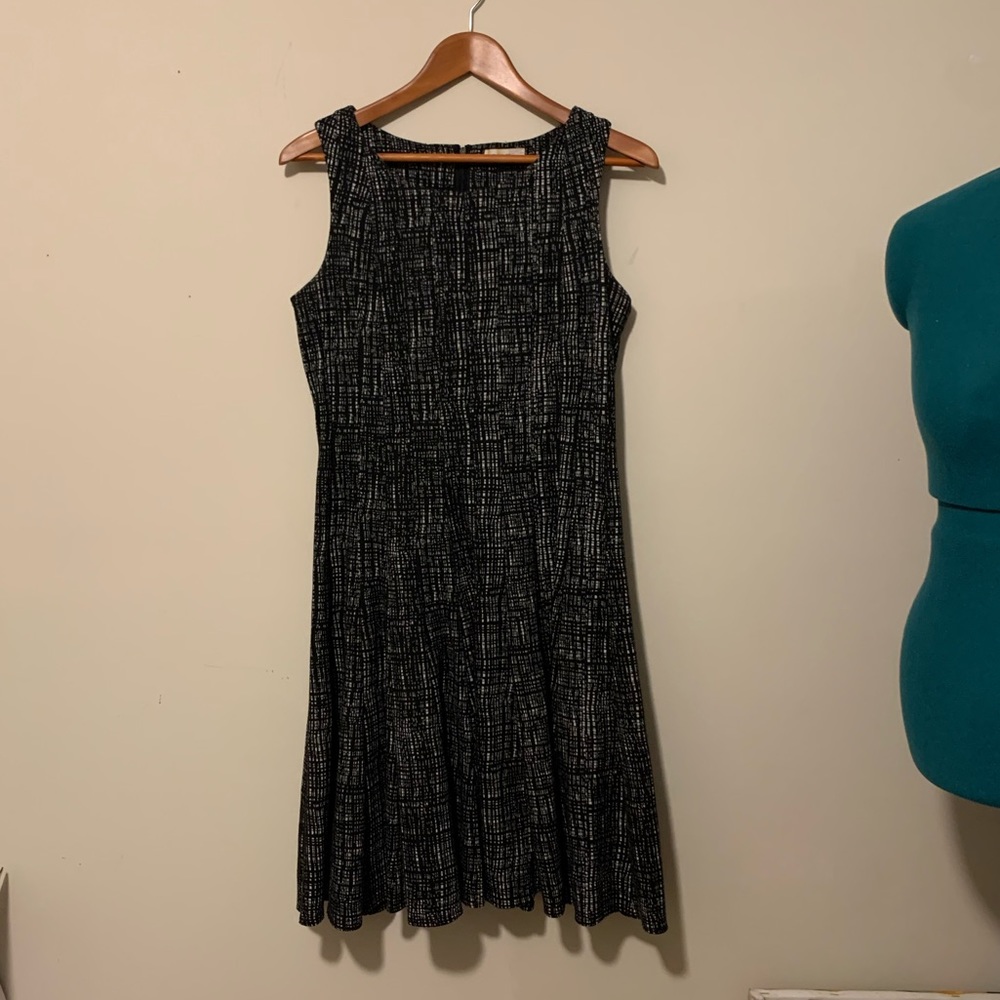 Calvin Klein Fitted but Stretchy Flare Dress